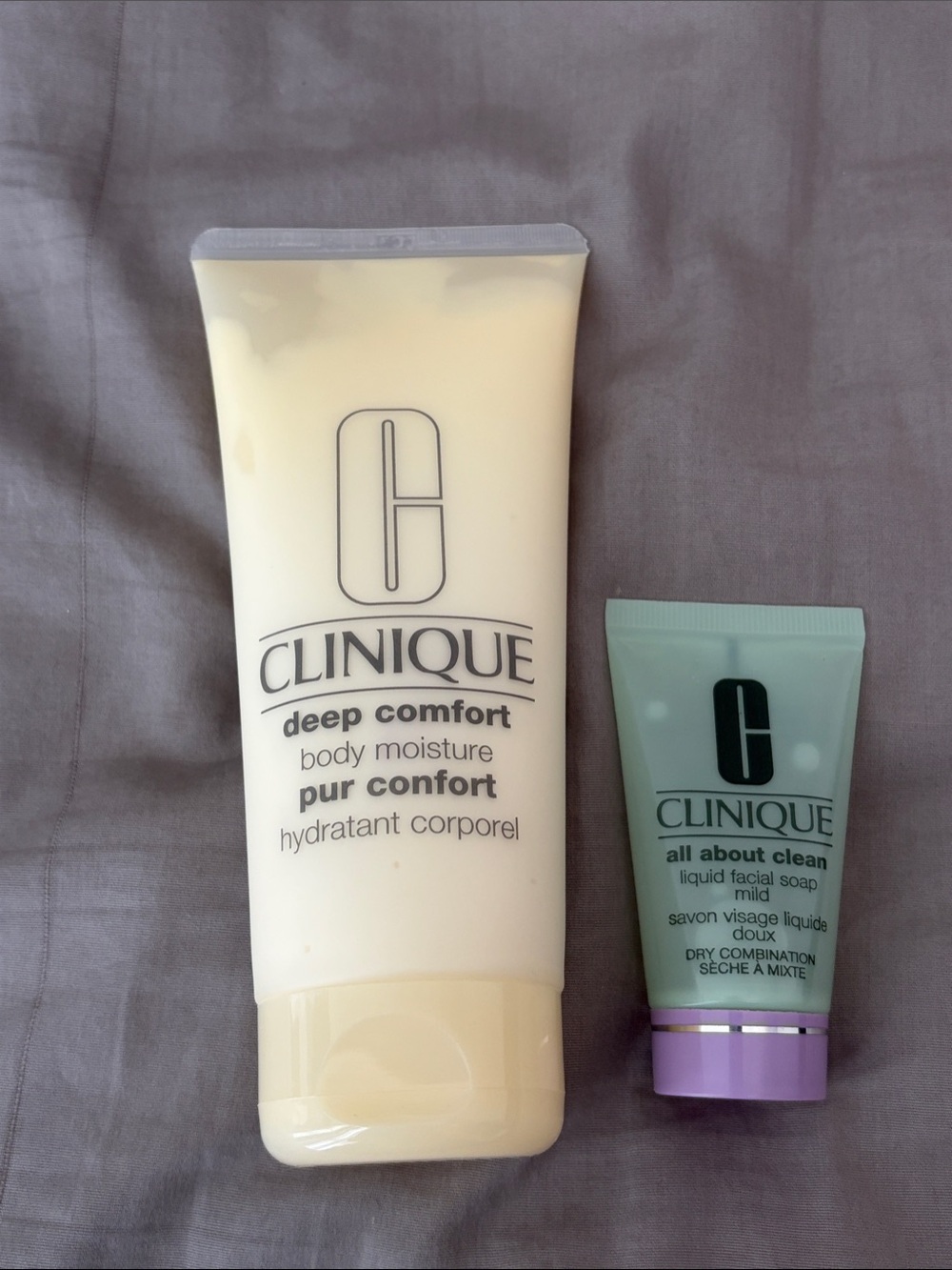 Clinique Deep Comfort Body Moisture Lotion - Cream & Mint Duo